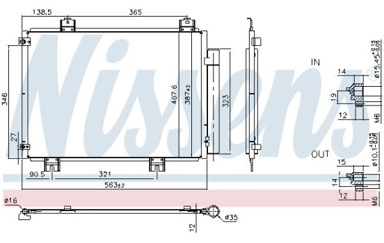 Condenser, air conditioning 941342 Nissens, Image 6