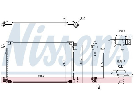 Condenser, air conditioning 941375 Nissens, Image 7
