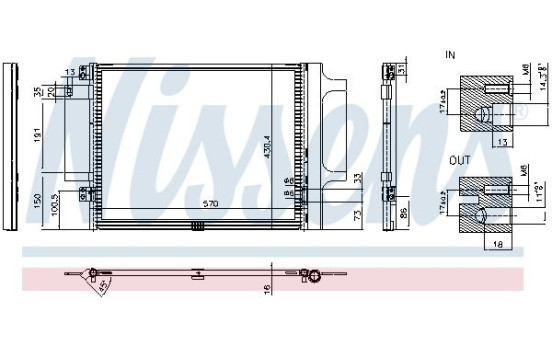 Condenser, air conditioning 941437 Nissens, Image 2