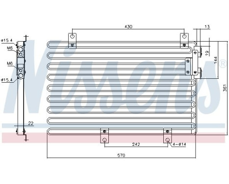 Condenser, air conditioning 94208 Nissens, Image 5