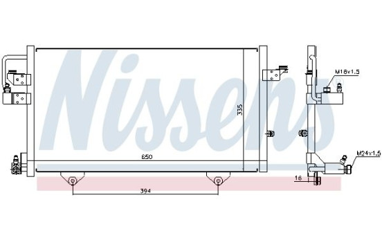 Condenser, air conditioning 94209 Nissens, Image 3