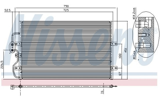 Condenser, air conditioning 94210 Nissens, Image 6