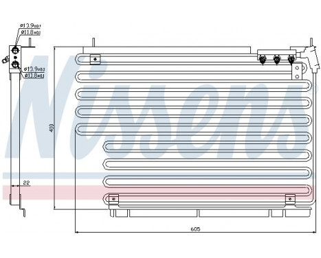 Condenser, air conditioning 94216 Nissens, Image 5