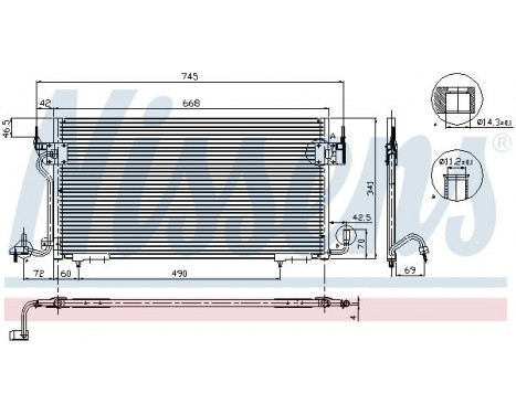Condenser, air conditioning 94218 Nissens, Image 6