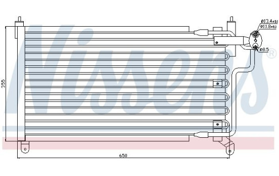 Condenser, air conditioning 94227 Nissens, Image 3