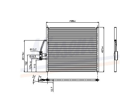 Condenser, air conditioning 94274 Nissens, Image 6