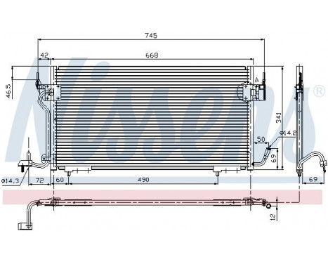 Condenser, air conditioning 94276 Nissens, Image 6