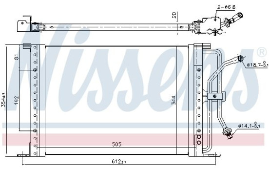 Condenser, air conditioning 94277 Nissens