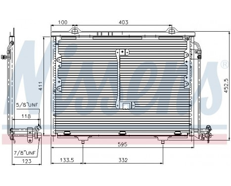 Condenser, air conditioning 94284 Nissens, Image 2