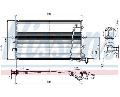 Condenser, air conditioning 94301 Nissens, Image 2