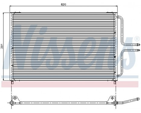 Condenser, air conditioning 94322 Nissens