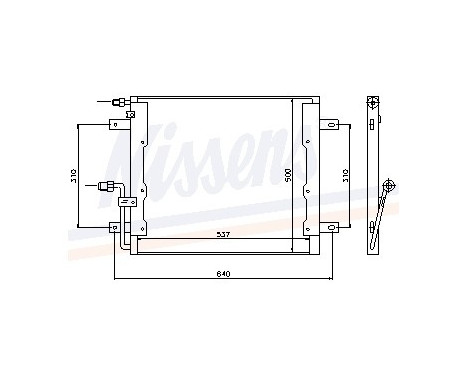 Condenser, air conditioning 94335 Nissens, Image 2