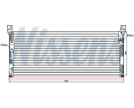 Condenser, air conditioning 94370 Nissens, Image 2