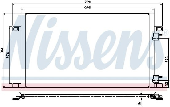 Condenser, air conditioning 94386 Nissens