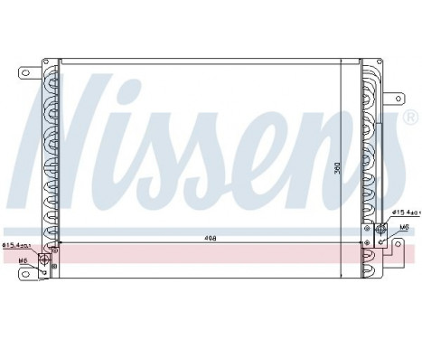 Condenser, air conditioning 94391 Nissens