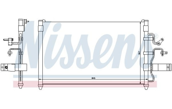 Condenser, air conditioning 94413 Nissens, Image 6