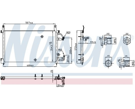 Condenser, air conditioning 94424 Nissens, Image 5