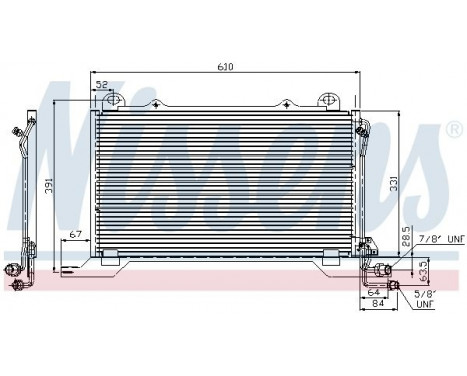 Condenser, air conditioning 94425 Nissens, Image 2