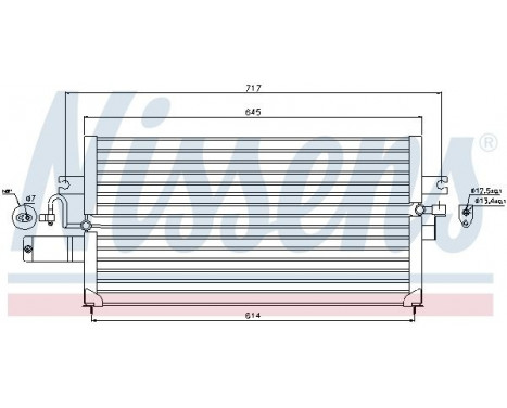 Condenser, air conditioning 94427 Nissens, Image 3