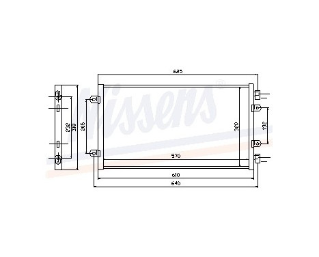 Condenser, air conditioning 94438 Nissens