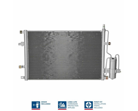 Condenser, air conditioning 94525 Nissens, Image 8