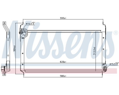 Condenser, air conditioning 94530 Nissens, Image 6