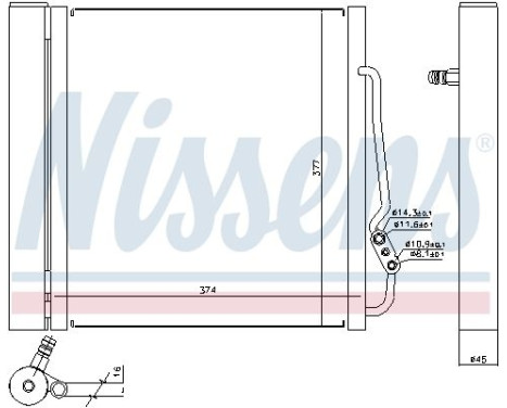 Condenser, air conditioning 94541 Nissens, Image 2