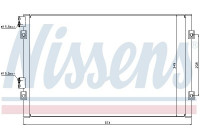 Condenser, air conditioning 94555 Nissens