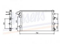 Condenser, air conditioning 94556 Nissens