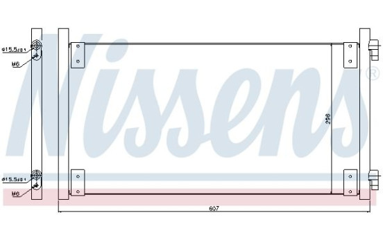Condenser, air conditioning 94596 Nissens, Image 3