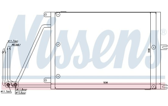 Condenser, air conditioning 94623 Nissens, Image 6