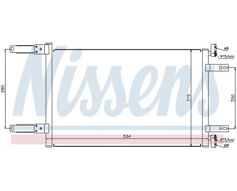 Condenser, air conditioning 94632 Nissens, Image 6