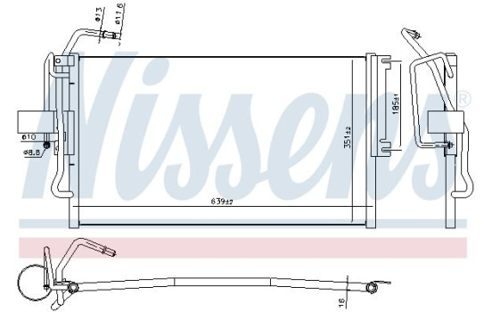 Condenser, air conditioning 94653 Nissens, Image 5