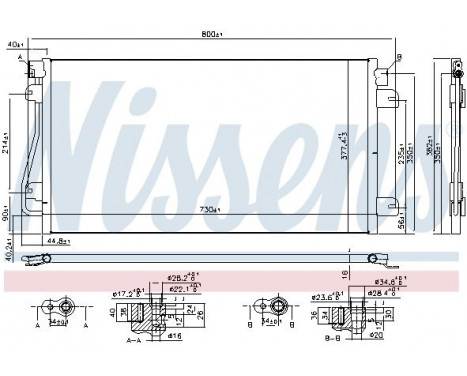 Condenser, air conditioning 94660 Nissens, Image 6