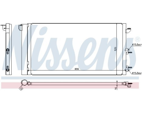 Condenser, air conditioning 94670 Nissens