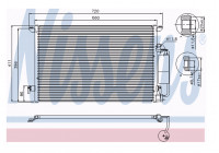 Condenser, air conditioning 94675 Nissens