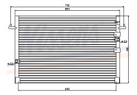 Condenser, air conditioning 94677 Nissens