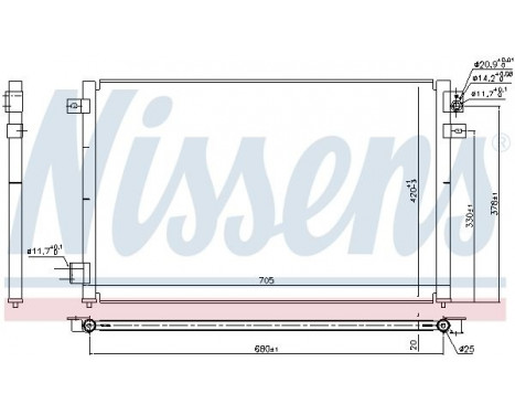 Condenser, air conditioning 94717 Nissens, Image 5