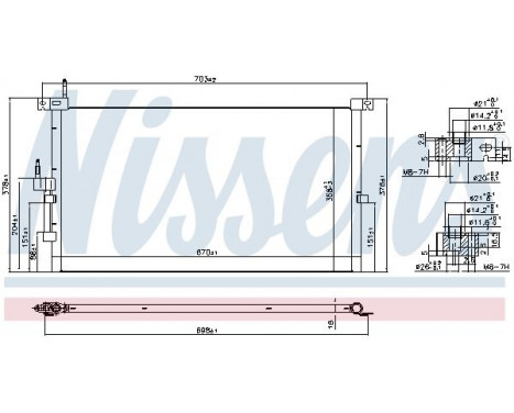 Condenser, air conditioning 94718 Nissens, Image 6