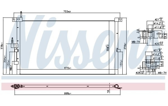 Condenser, air conditioning 94718 Nissens, Image 6