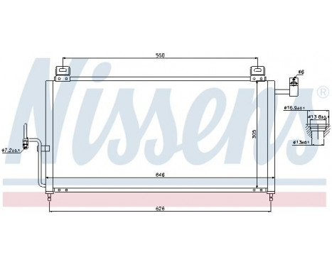 Condenser, air conditioning 94720 Nissens, Image 6