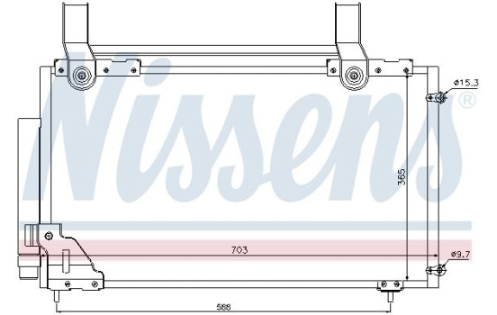Condenser, air conditioning 94735 Nissens, Image 5