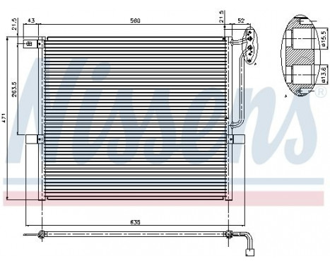 Condenser, air conditioning 94761 Nissens