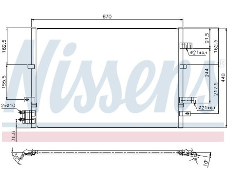 Condenser, air conditioning 94777 Nissens, Image 6