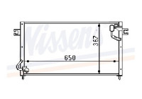 Condenser, air conditioning 94784 Nissens