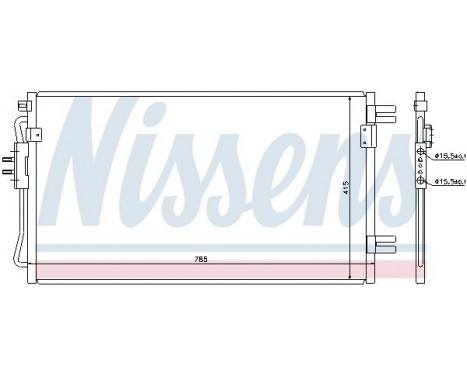 Condenser, air conditioning 94806 Nissens, Image 6