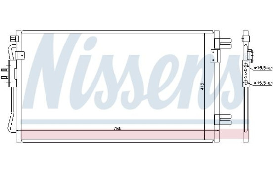 Condenser, air conditioning 94806 Nissens, Image 6