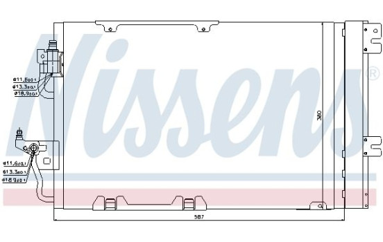 Condenser, air conditioning 94807 Nissens, Image 6