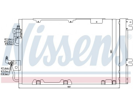 Condenser, air conditioning 94809 Nissens, Image 6