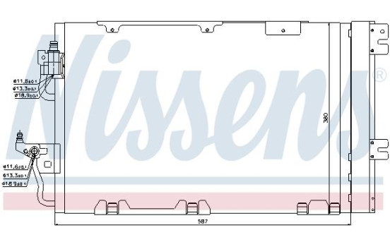 Condenser, air conditioning 94809 Nissens, Image 6